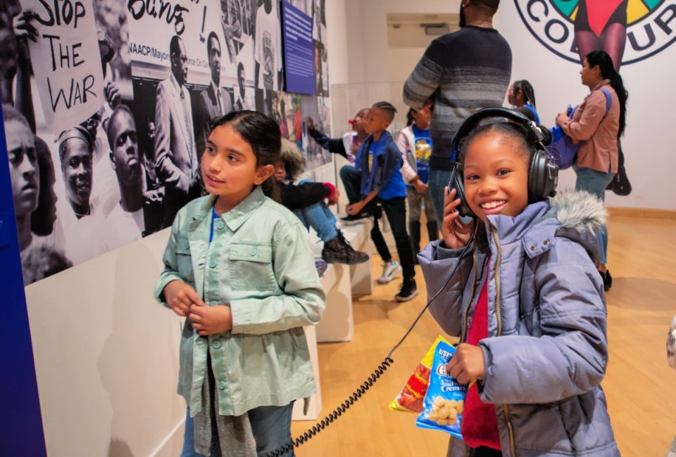 13 Kid-Friendly Always-Free Museums in Los Angeles Kids check out the current exhibit at the CAAM. Photo by HRDWRKER